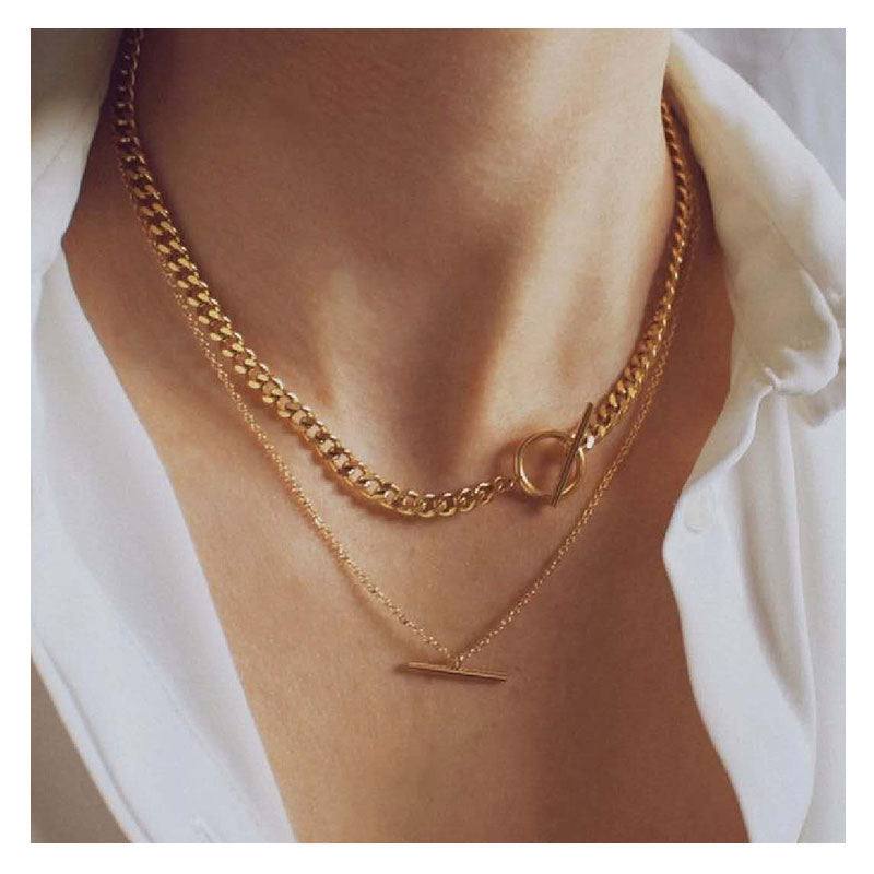 Double OT Chain Necklace