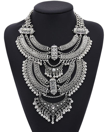 Alloy Diamond Short Necklace