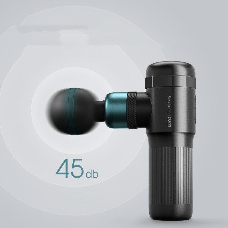 Compact Pocket Fascia Gun muscle massager with brushless motor and USB power for deep muscle relaxation