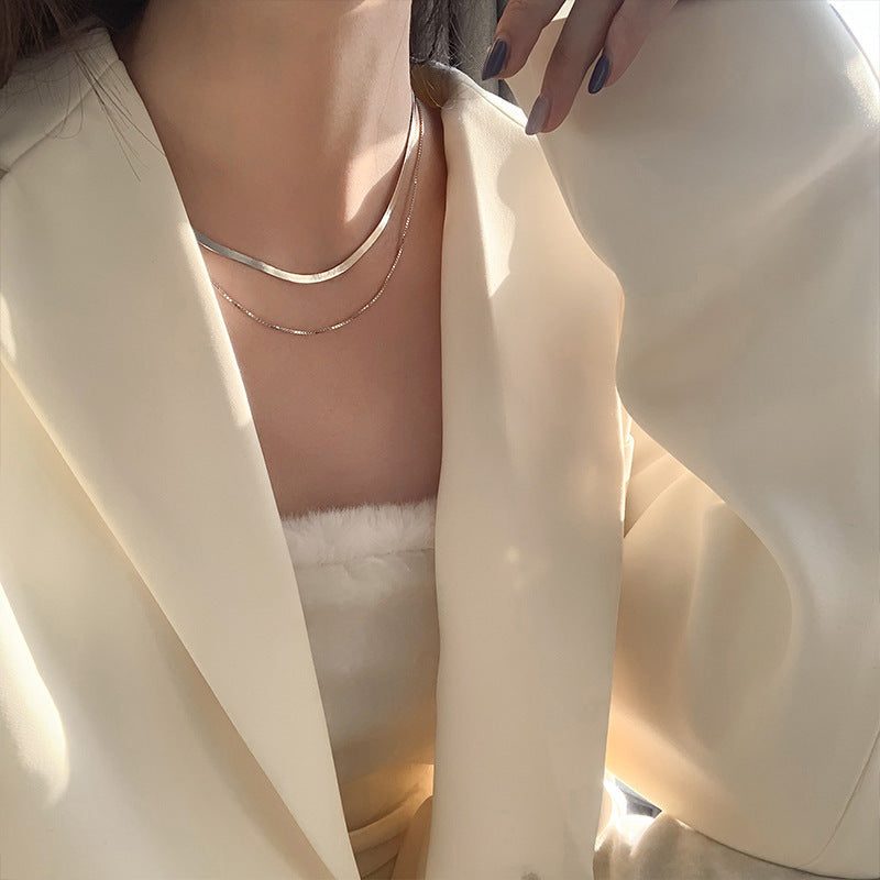 Double Layer Snake Bone necklace