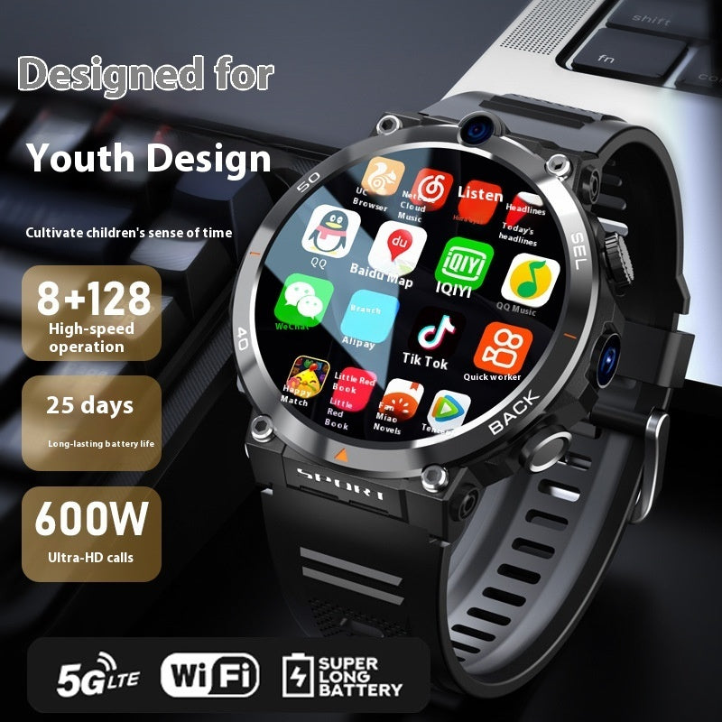 H10 Multi-function dual camera sports smartwatch with AMOLED screen and 25-day battery life
